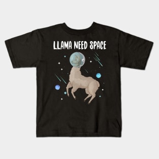 Llama Need Space Kids T-Shirt